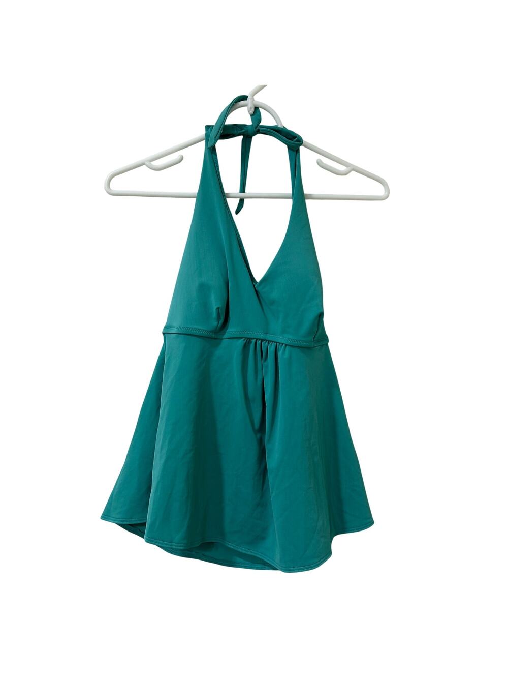 Old Navy Maternity NWT Womens Sz Medium Teal Halter Tankini Swim Top Beach